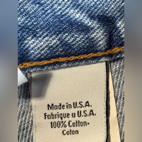 Calvin Klein Shorts VTG 90s Light Blue Wash Classic Fit Button Fly Made USA 7 - Picture 7 of 12